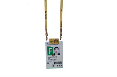 王紹安「2002第14屆釜山亞洲運動會」認證卡（AD卡）