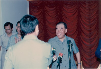 行政院院長郝柏村蒞臨中心視導照片