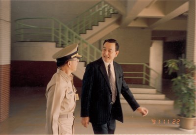海軍總司令葉昌桐蒞臨中心視導照片