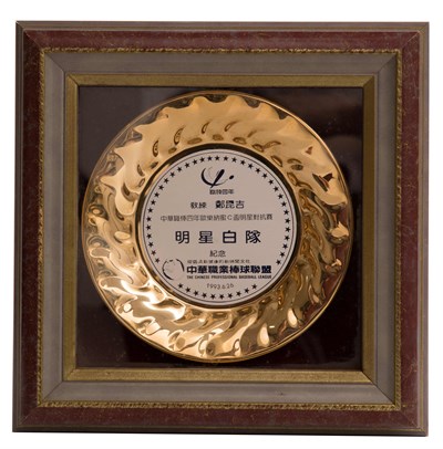 職棒四年明星白隊教練獎牌