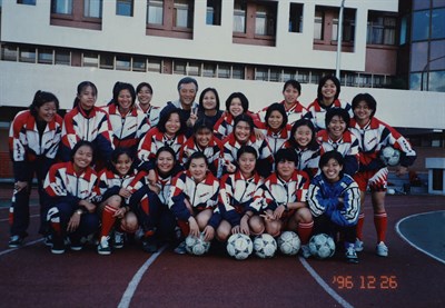 銘傳女足隊合影