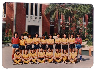 臺南師專女子足球隊合影