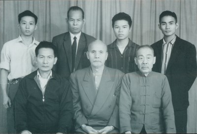 呂松吉先生20歲時，與各師父、師兄等人的重要合影